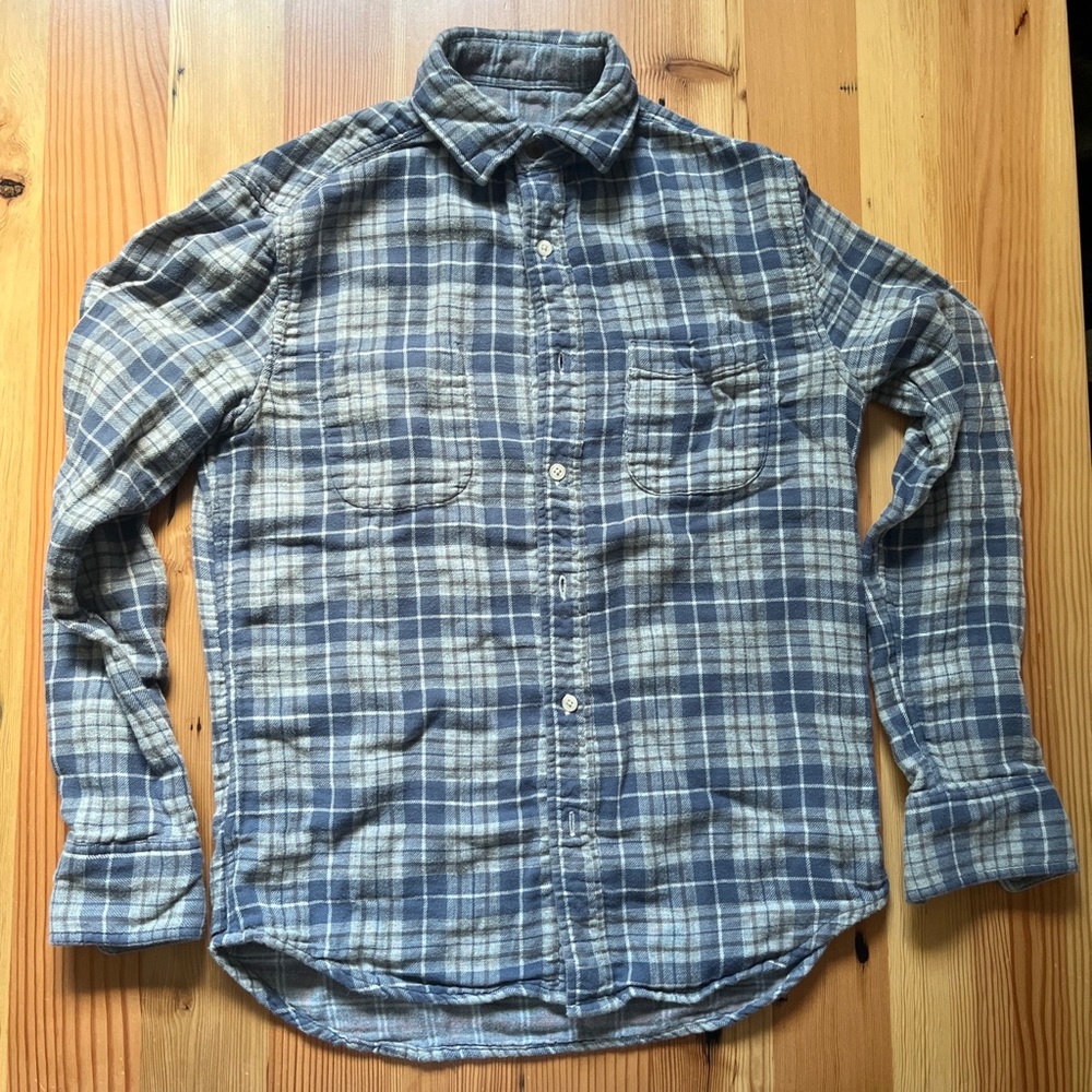 Faherty Belmar Reversible Plaid Flannel Shirt